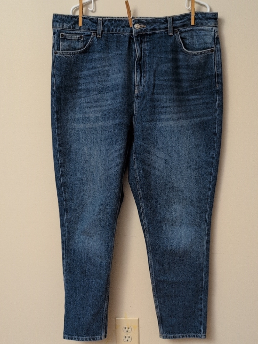 Topshop Mom Jeans - Mid Wash Denim